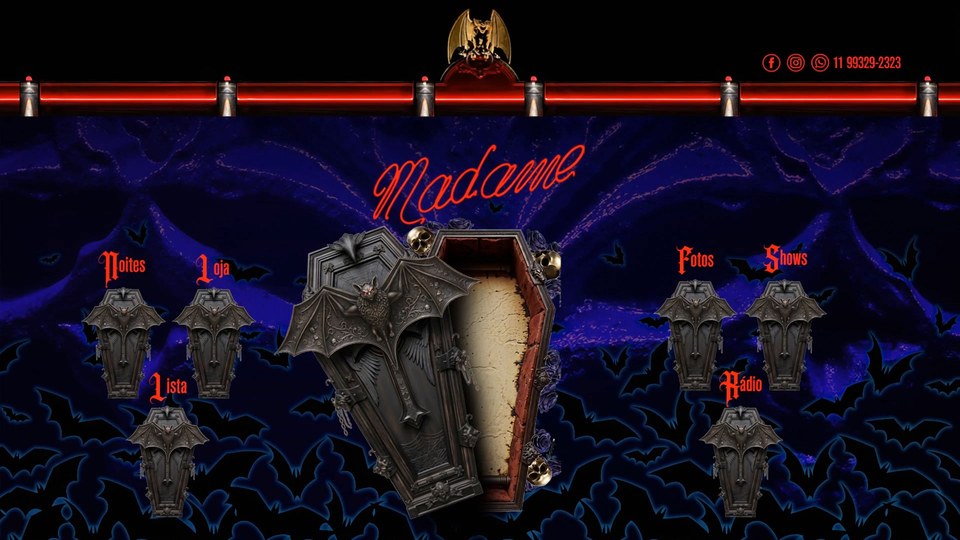 Portal Madame Aberto — Noites, Loja, Lista, Fotos, Shows, Rádio